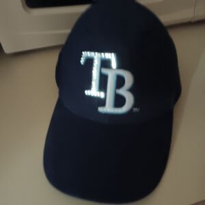 Tampa Bay Rays Team Navy Adjustable Baseball Hat Cap Lightwear Flashing Lights